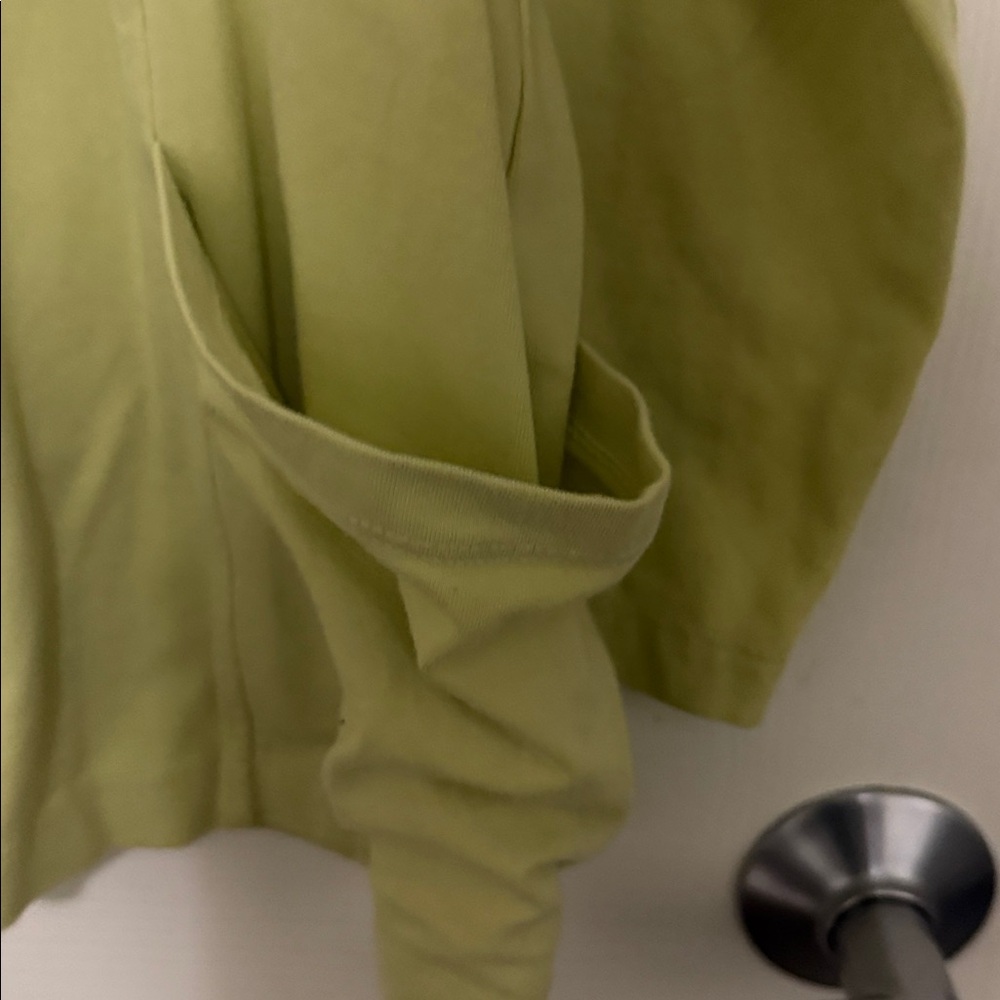 EILEEN FISHER Women's Lime Green Long Sleeve Top. - Picture 3 of 5